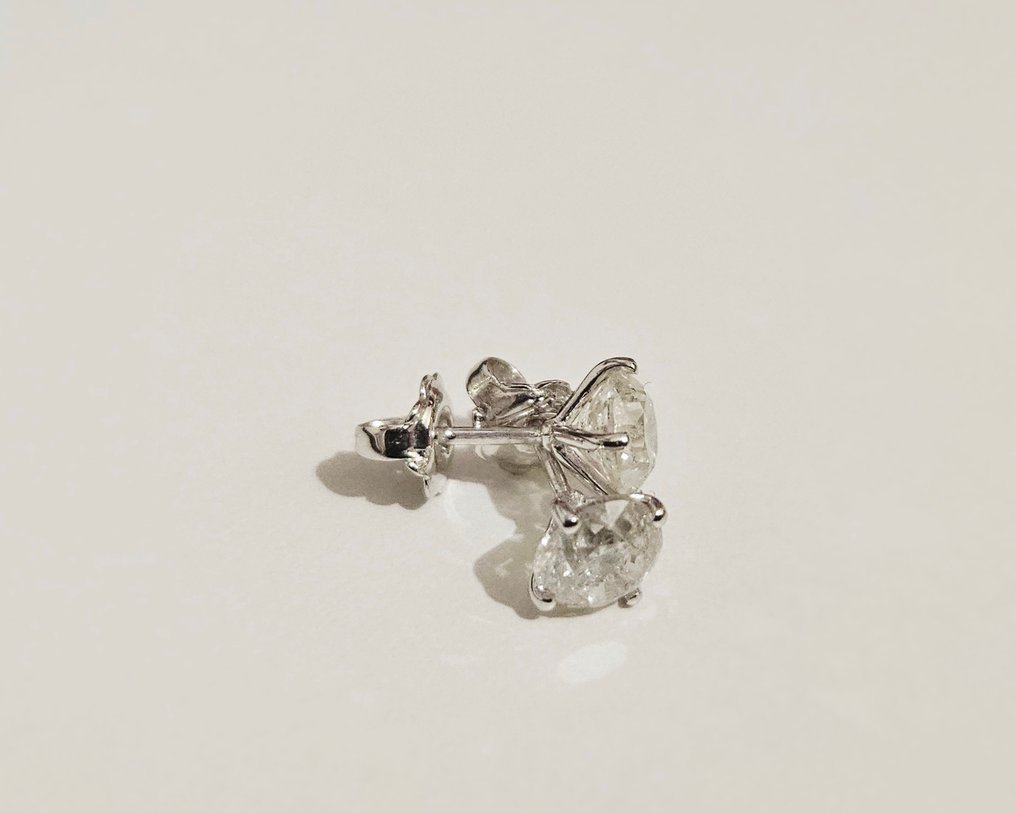 Σκουλαρίκια - 14 καράτια Λευκός χρυσός - 2.00ct. tw. Διαμάντι (Φυσικό) - Διαμάντι #2.1