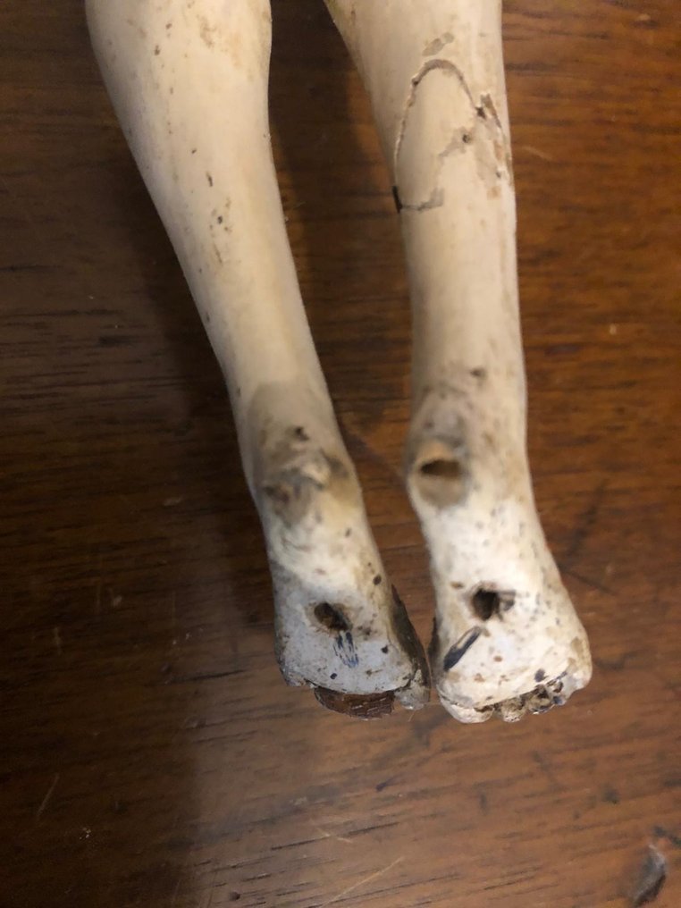 Skulptur, Corpus Christi, 17th century - 35 cm - Tre, Polychrome #4.3