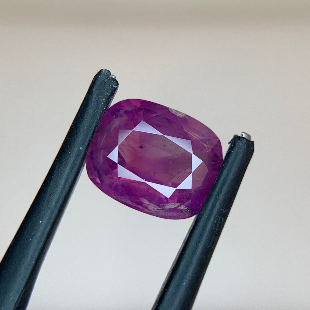 1 pcs  紫色 蓝宝石  - 3.21 ct - Bellerophon 宝石实验室 - Kashmir Sapphire #1.0