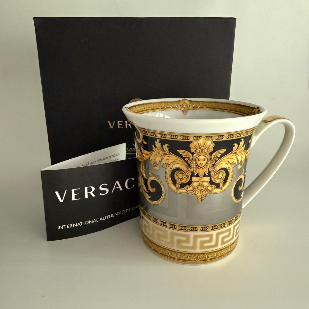 Rosenthal - Versace - Bécher - Verre avec poignée - 9 cm Prestige Gala - Porcelaine - Neuf, dans son emballage d'origine #1.0