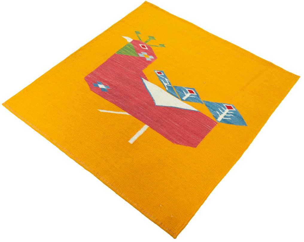 手工编织设计师Kelim - 收藏品 - 凯利姆平织地毯 - 100 cm - 96 cm #1.0