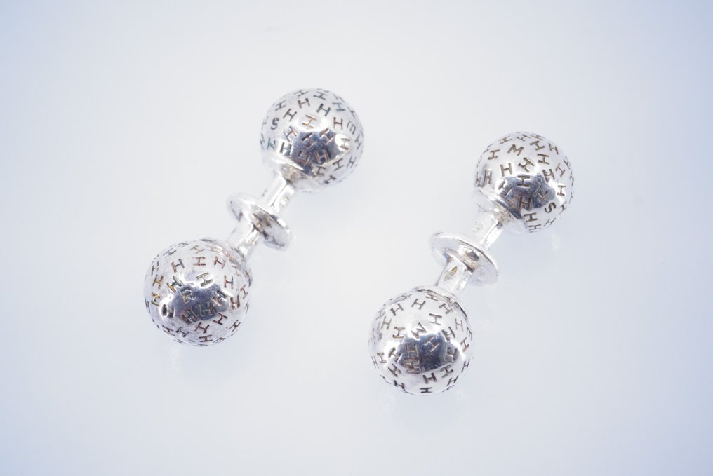 Hermès - Graffiti H - Silver - Manchetknapper #1.0