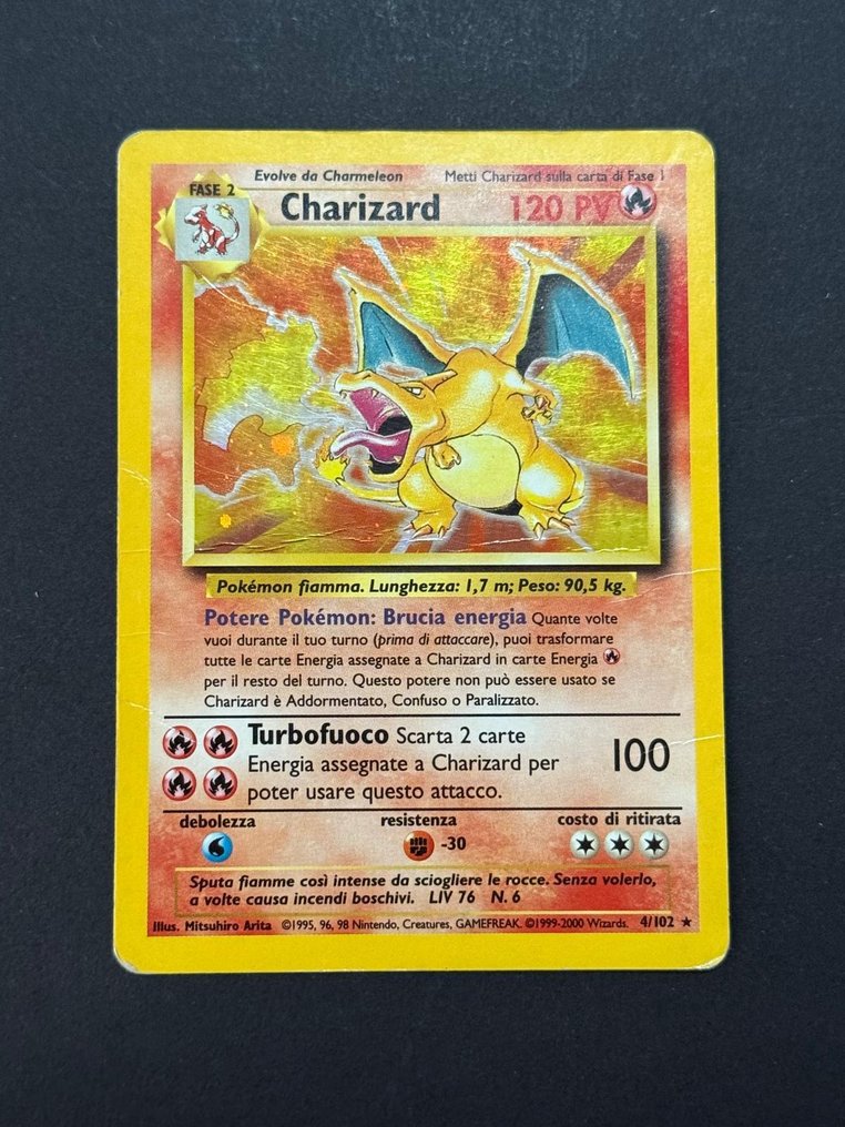 Pokémon - 1 Card - Charizard Holo - Set Base - 4/102 - WOTC - Base set #1.0