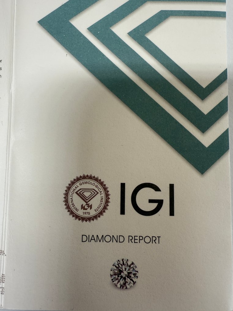 1 pcs Timantti  (Luonnollinen)  - 0.84 ct - Pyöreä - I - I2 - Kansainvälinen gemologinen instituutti (IGI) - luonnollinen timantti #4.3