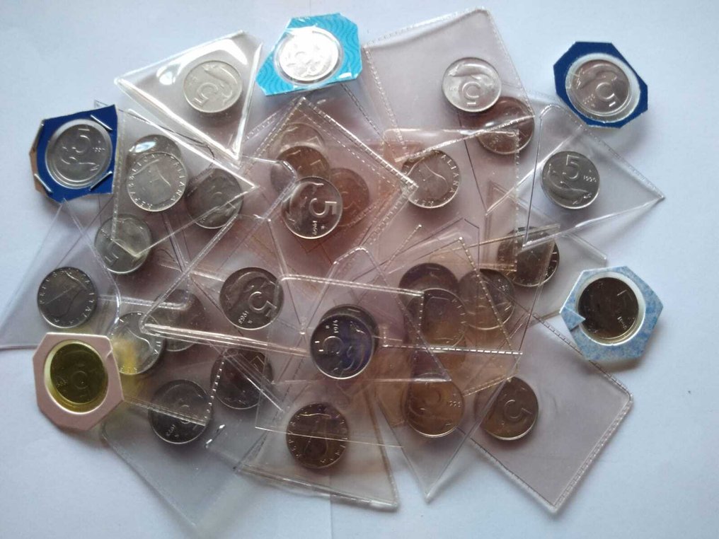 義大利共和國 5 Lire 1968-2001 giro completo  (沒有保留價) #2.1