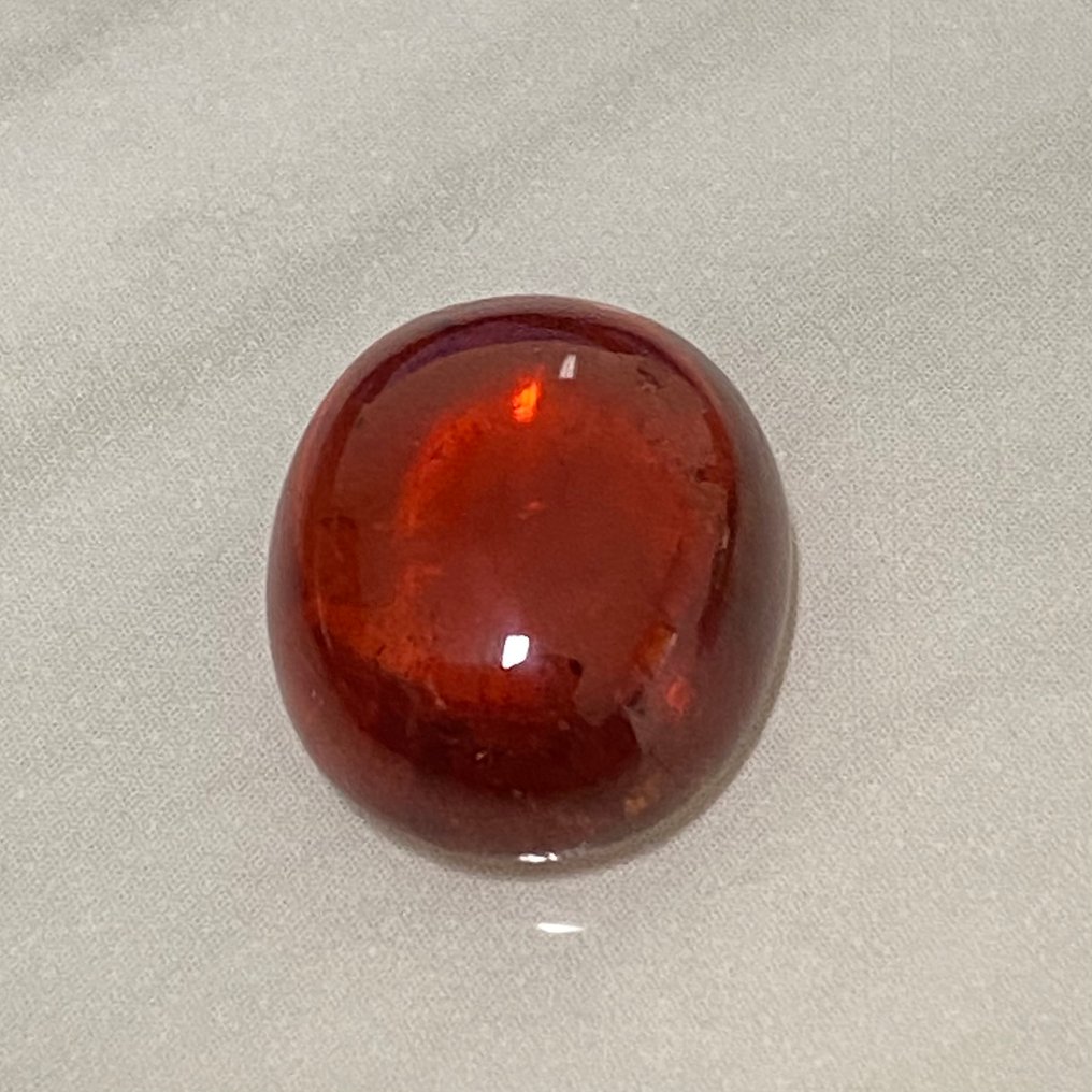 Portocaliu Spessartin  - 18.63 ct - Asociația internațională de pietre prețioase colorate (ICA GemLab) - Calitatea gemurilor transparente #1.0