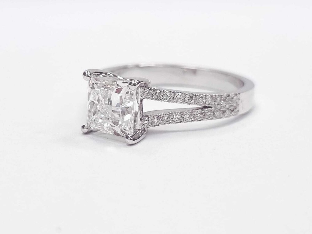 Verlovingsring - 14 karaat Witgoud -  2.40ct. tw. Diamant (Lab-grown) - Diamant #4.3