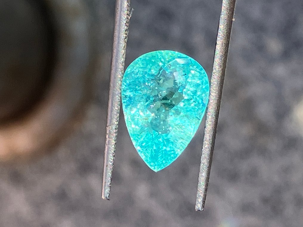 1 pcs 绿色, 蓝色 帕拉伊巴碧玺 - 5.08 ct - 美国宝石研究院(GIA) #2.1
