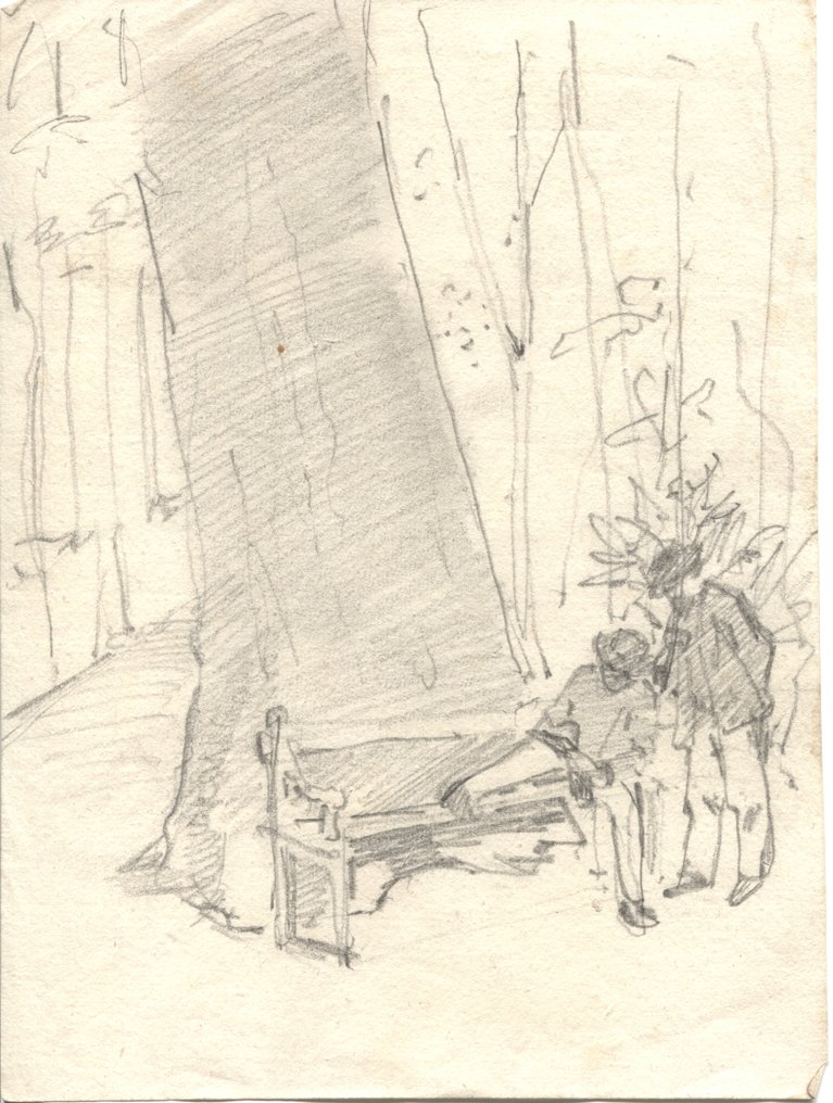 Arthur Rackham (1867-1939, Illustrator) - Collection of 8 Original Early Sketches by Arthur Rackham - 1896 #4.3