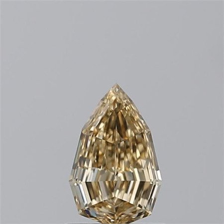 沒有保留價 - 1 pcs 鑽石 (天然彩色) - 0.69 ct - 梨形 - Light 黃色 褐色 - VVS2 - Gemewizard Gemological Laboratory (GWLab) #1.0
