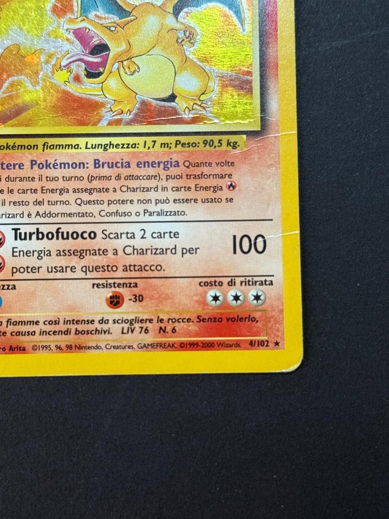Pokémon - 1 Card - Charizard Holo - Set Base - 4/102 - WOTC - Base set #4.3