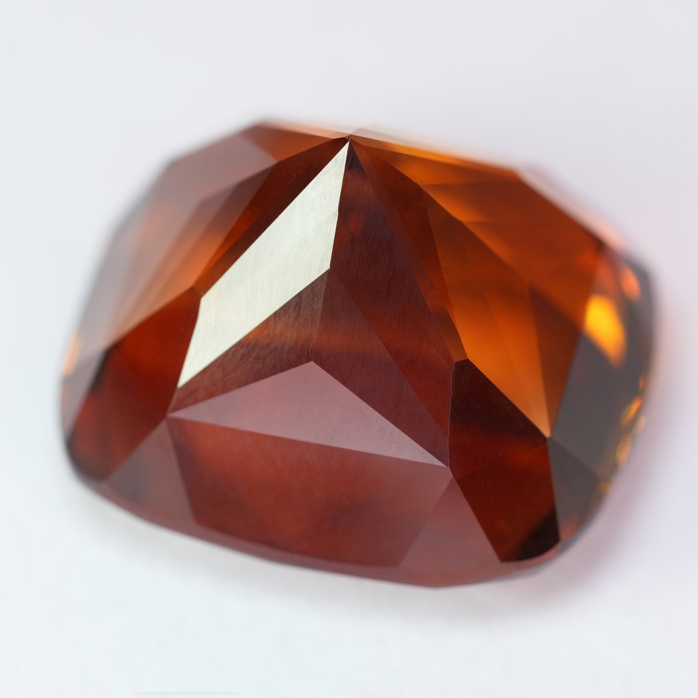 Πορτοκαλί Τοπάζιο  - 36.60 ct - Διεθνής Ένωση Έγχρωμων Πολύτιμων Λίθων (ICA GemLab) - Fine Step Cut #4.3