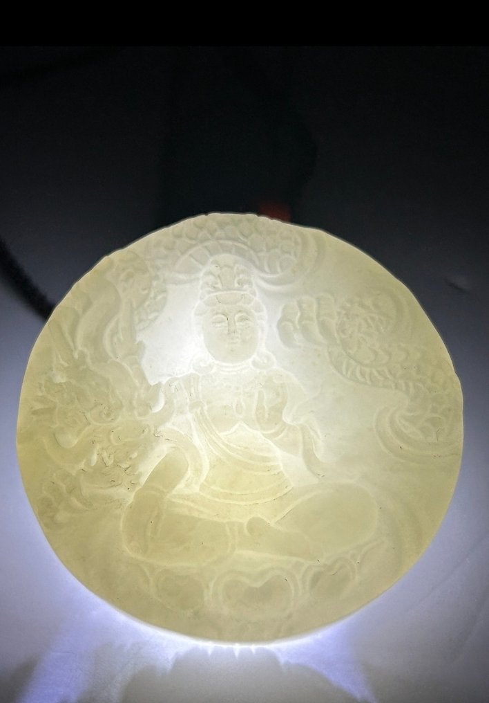 Certification NGTC nephrite naturelle - Pendentif #1.0