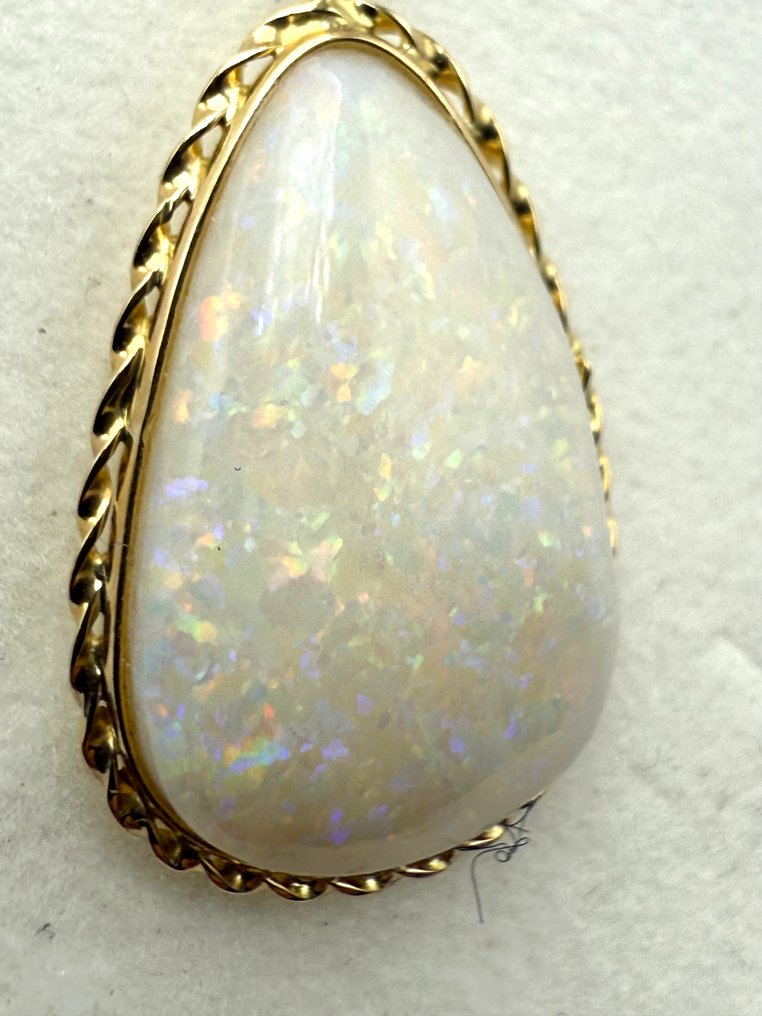 墜飾 - 18 克拉 黃金 -  2.90ct. tw. 蛋白石 #4.3