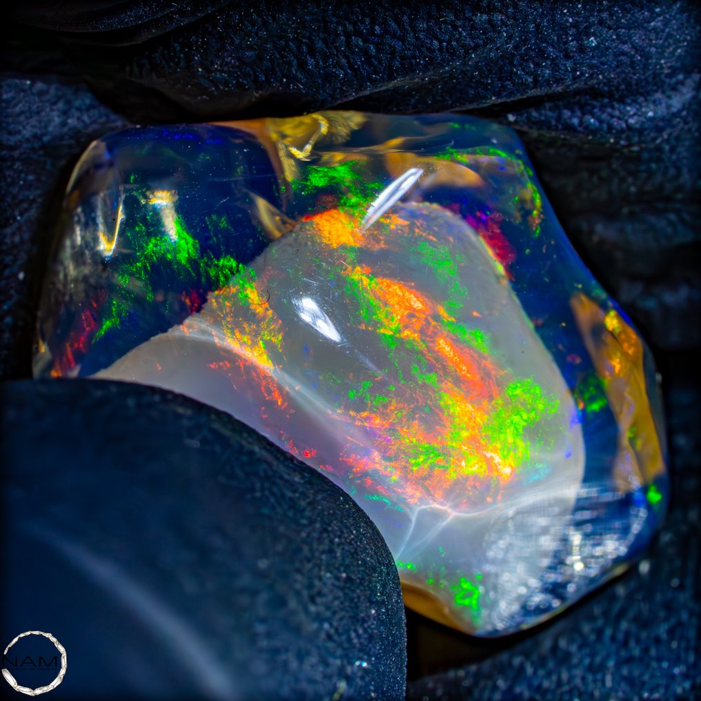 Cristallo di opale di fuoco messicano molto raro e perfetto 16,65 carati- 3.33 g #1.0