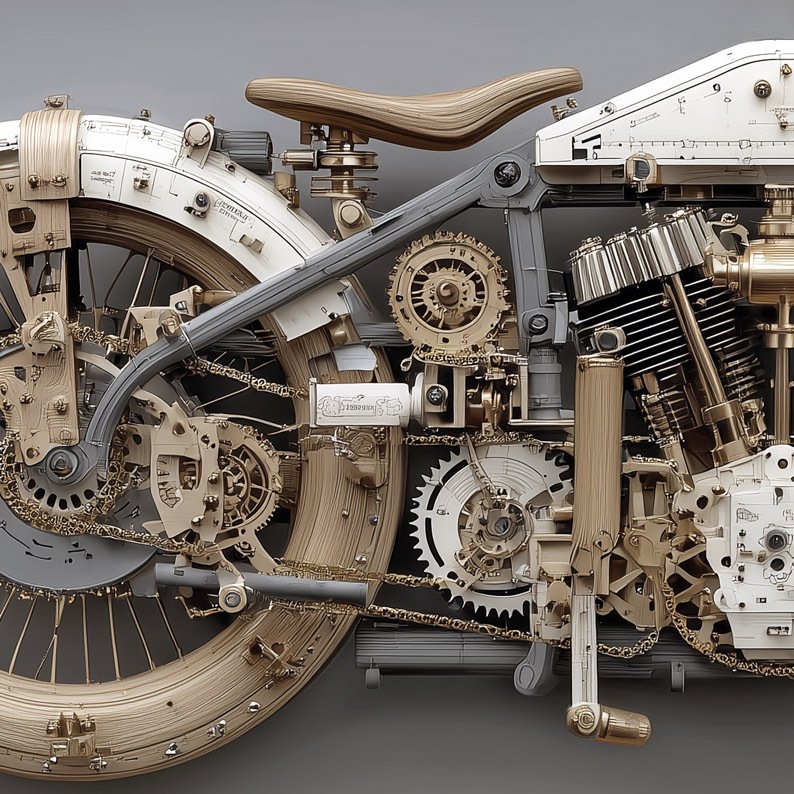 Artxlife - Metal& Wood Harley, Prototype Nr. 3 [XXL] #3.2