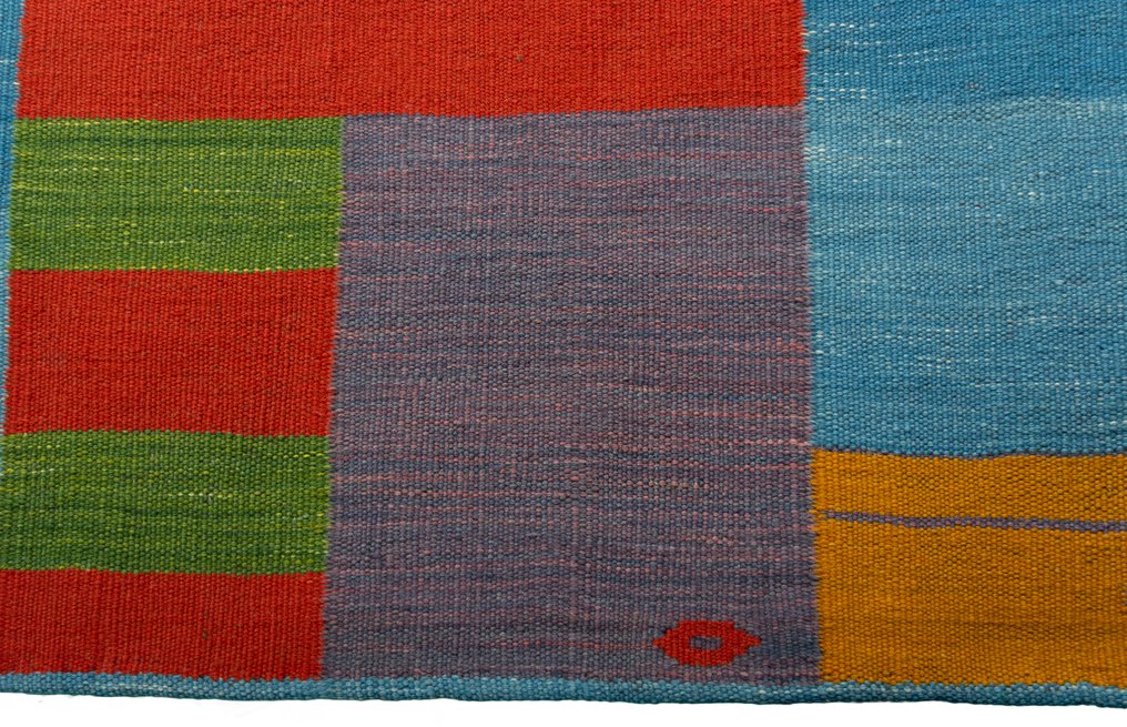 手工编织设计师Kelim——收藏品 - 花毯 - 104 cm - 92 cm #3.2