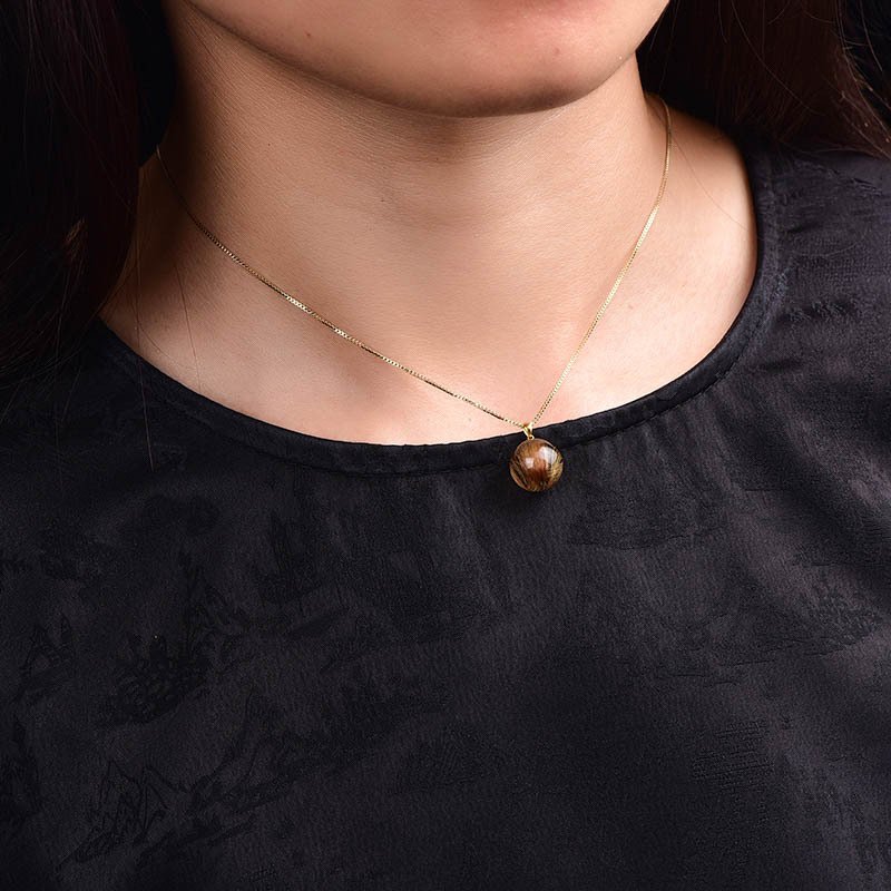 Χωρίς αποθεματικό - Πιστοποιημένο από ALGT - Αποκλειστικό φυσικό κρεμαστό από Rutile Quartz Εξαιρετική διαύγεια που ξεχωρίζει με την πρώτη ματιά.- 2.34 g #1.0