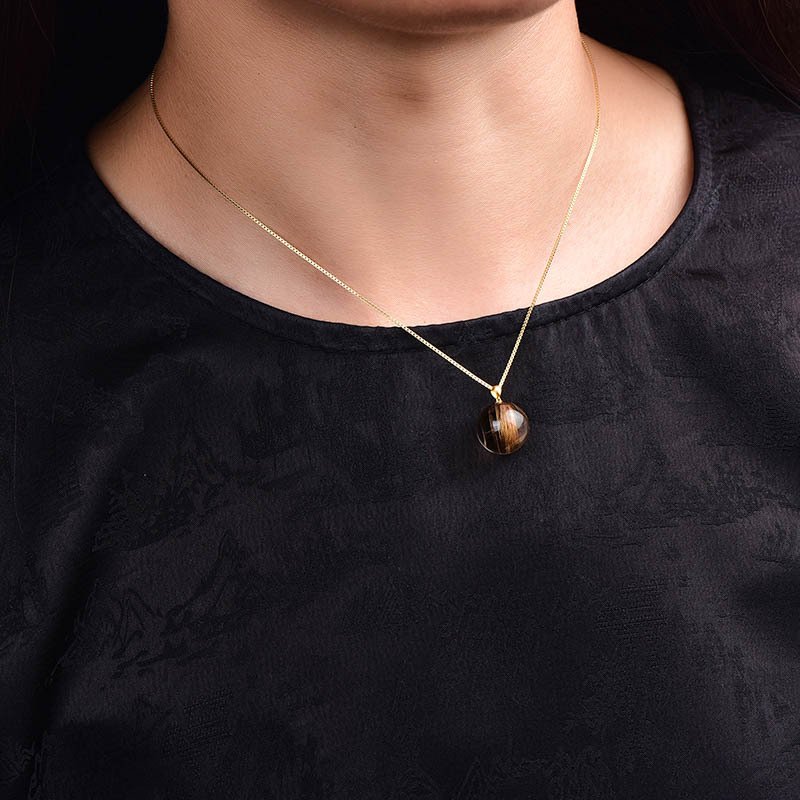 No Reserve - ALGT Certified - Exclusive Natural Rutile Quartz Pendant - Extraordinary clarity that stands out at first glance- 3.4 g #1.0