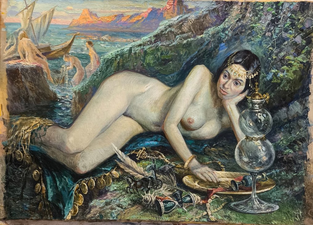 Dmitry Kostylev (1930-2017) - Nymphe aux trésors #1.0