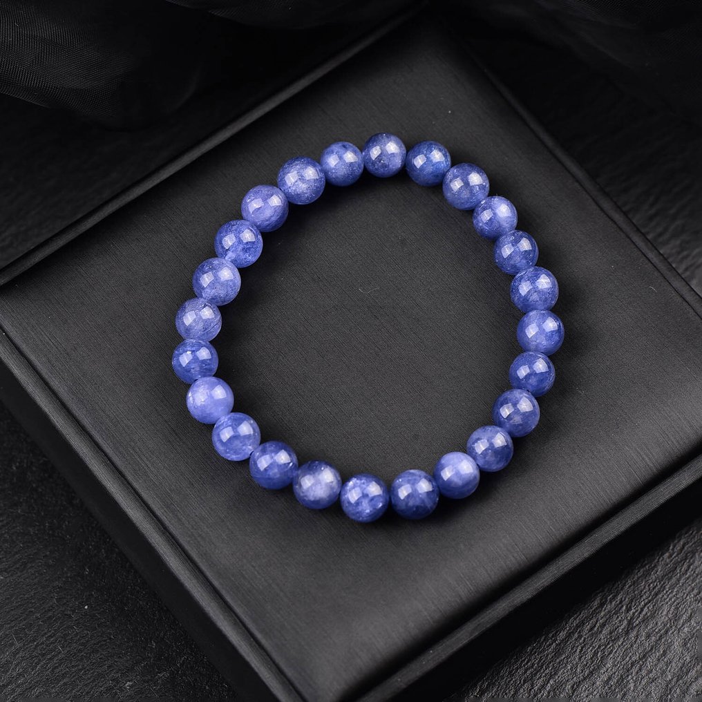 ALGT-sertifisert – svært eksklusiv naturlig Tanzanit-armbånd En livfullt farget funn med enestående klarhet- 18.61 g #4.3