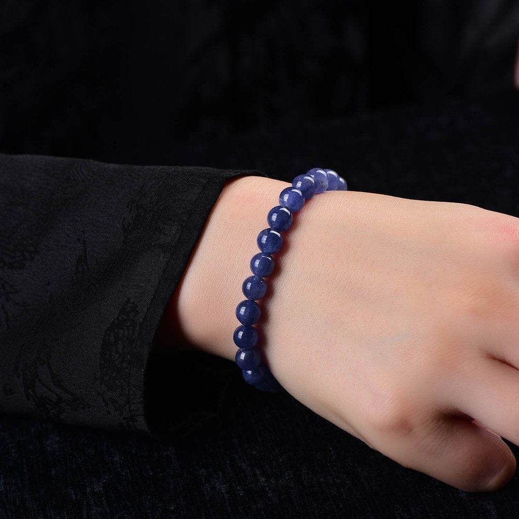 ALGT-sertifisert – svært eksklusiv naturlig Tanzanit-armbånd En livfullt farget funn med enestående klarhet- 18.61 g #1.0