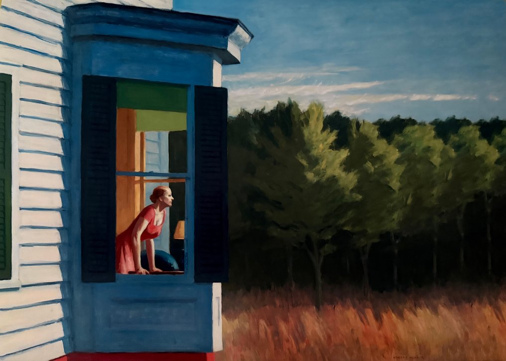 Edward Hopper - “Cape Cod Morning, 1950”. Gesigneerd in de plaat. - 1960s #1.0