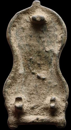 Στολίδι ζώνης - Μεσαιωνικός και των σταυροφόρων, χαλκός, -παλιά διακοσμημένη αγκράφα με σύμβολο του ήλιου-, 45 mm, #1.0