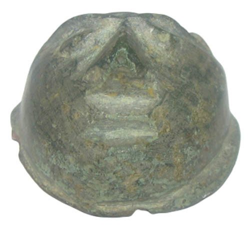 古希臘，希臘化時代 青铜-希腊讽刺戏剧面具装饰-33毫米-公元前4世纪至公元2世纪  (沒有保留價) #1.0