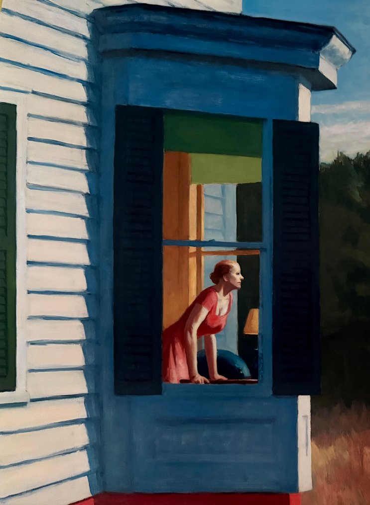 Edward Hopper - “Cape Cod Morning, 1950”. Gesigneerd in de plaat. - 1960s #1.0