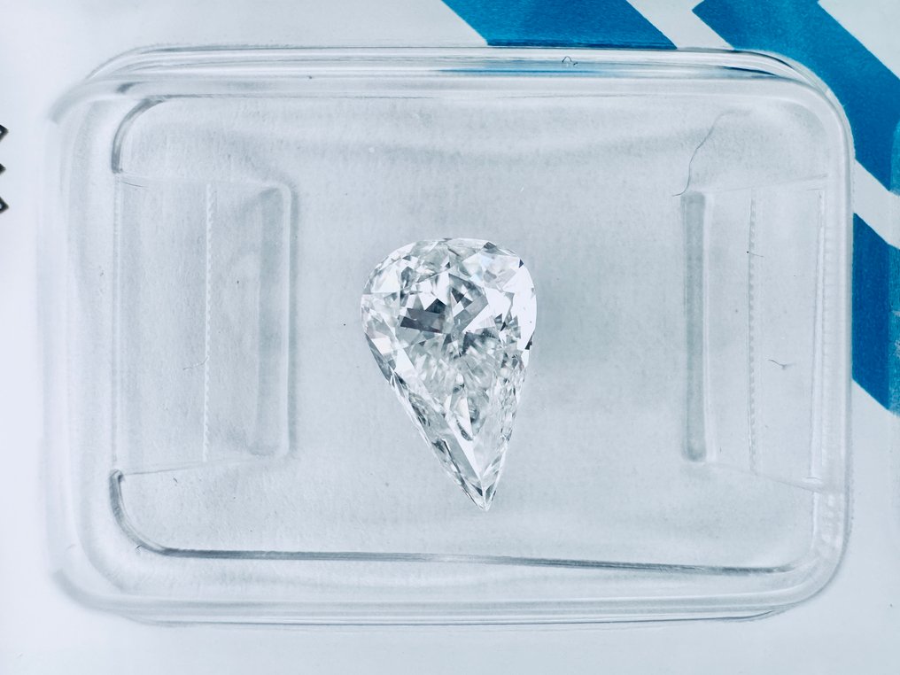 1 pcs Diamond  (Natural)  - 1.01 ct - Pear - E - SI1 - International Gemological Institute (IGI) - ( NATURAL ) #1.0