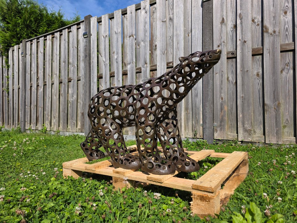 Statue, XL Bronze Polar Bear - after Francois Pompon - 44.5 cm - Bronze #4.3