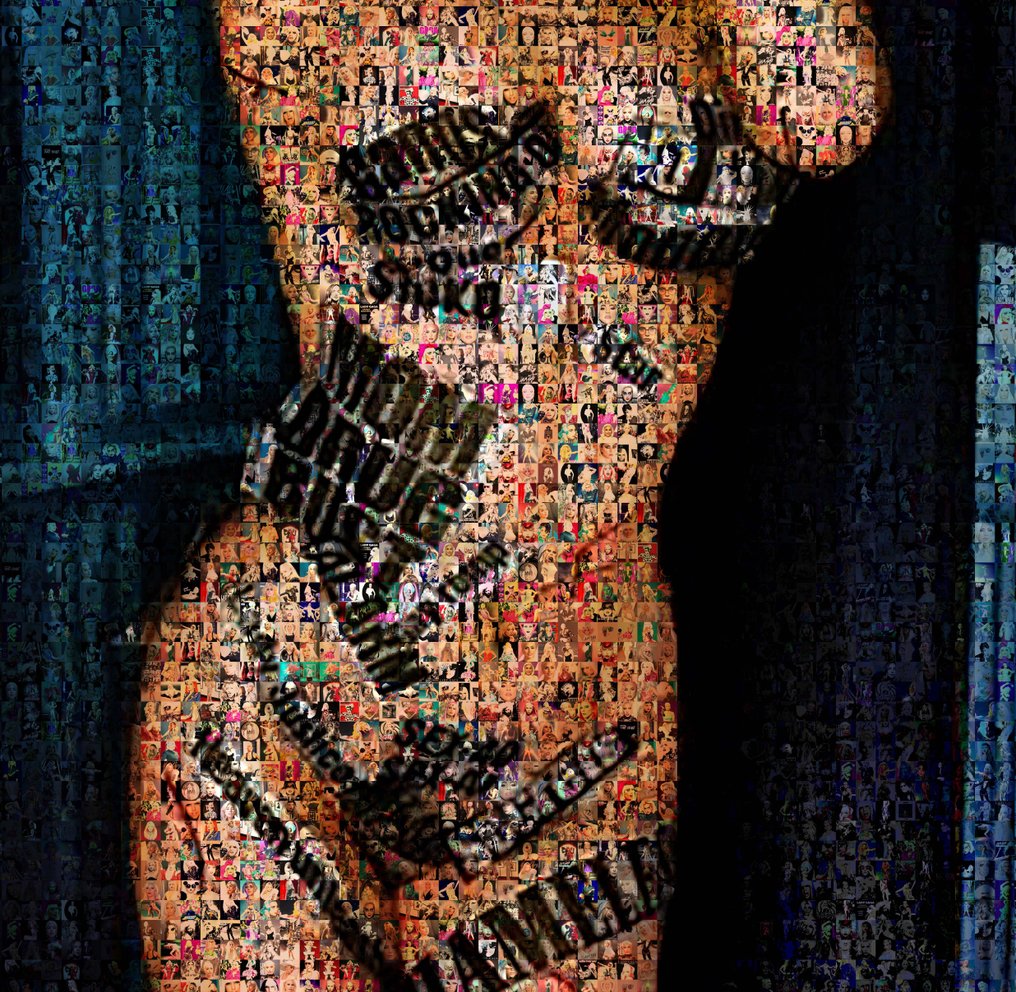 David Law (1967) - Crypto Lady Gaga II - 2.0 - Format XL 50x75 #2.1