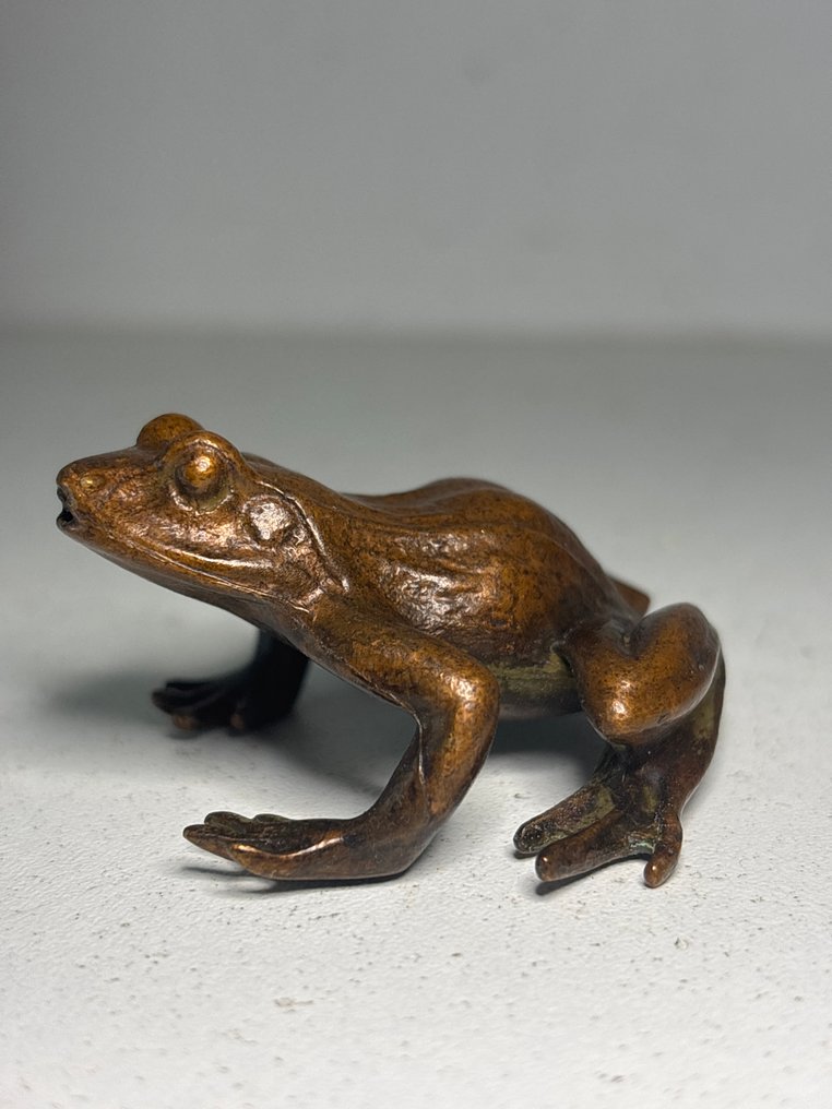 Statue, Kikker - 30 mm - Bronze #1.0