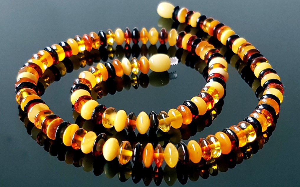 Meripihka Luonnollinen Baltian meripihkan kaulakoru- 12 g #4.3