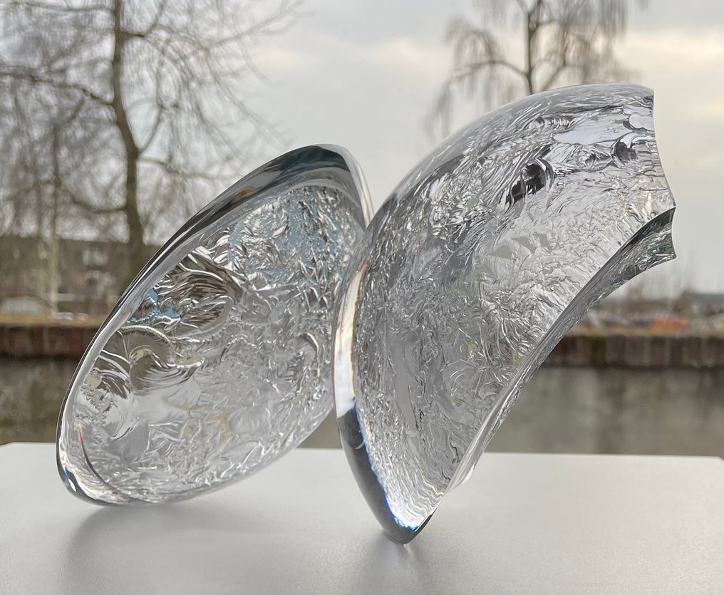 Petr Kuchta Unique - Skulptur, “ BALANCE” - 16 cm - Glas #1.0