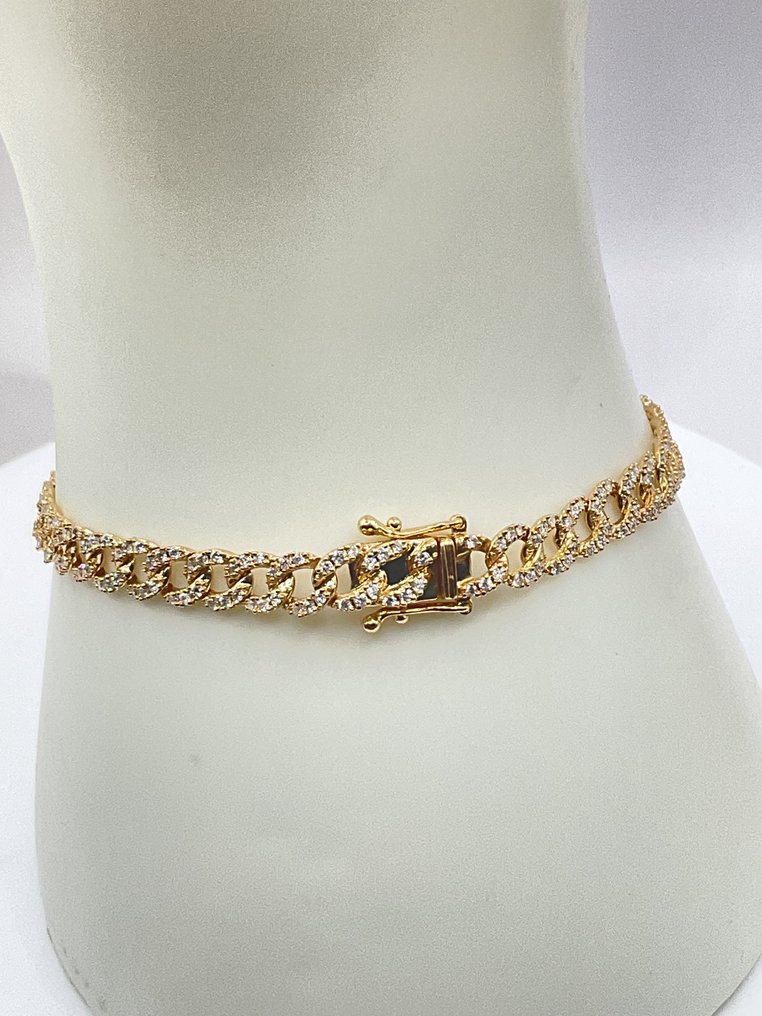 Βραχιόλι - 18 καράτια Κίτρινο χρυσό -  1.40ct. tw. Διαμάντι (Φυσικό)  #1.0