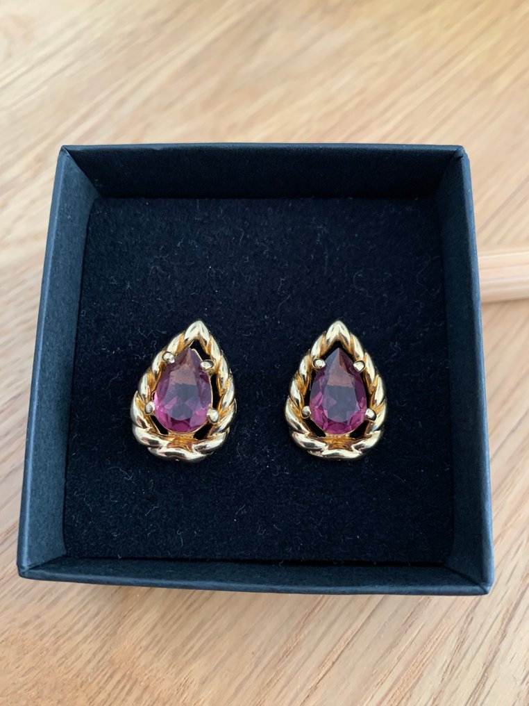 Christian Dior - 紫水晶 - 鍍金 - 耳環 #1.0
