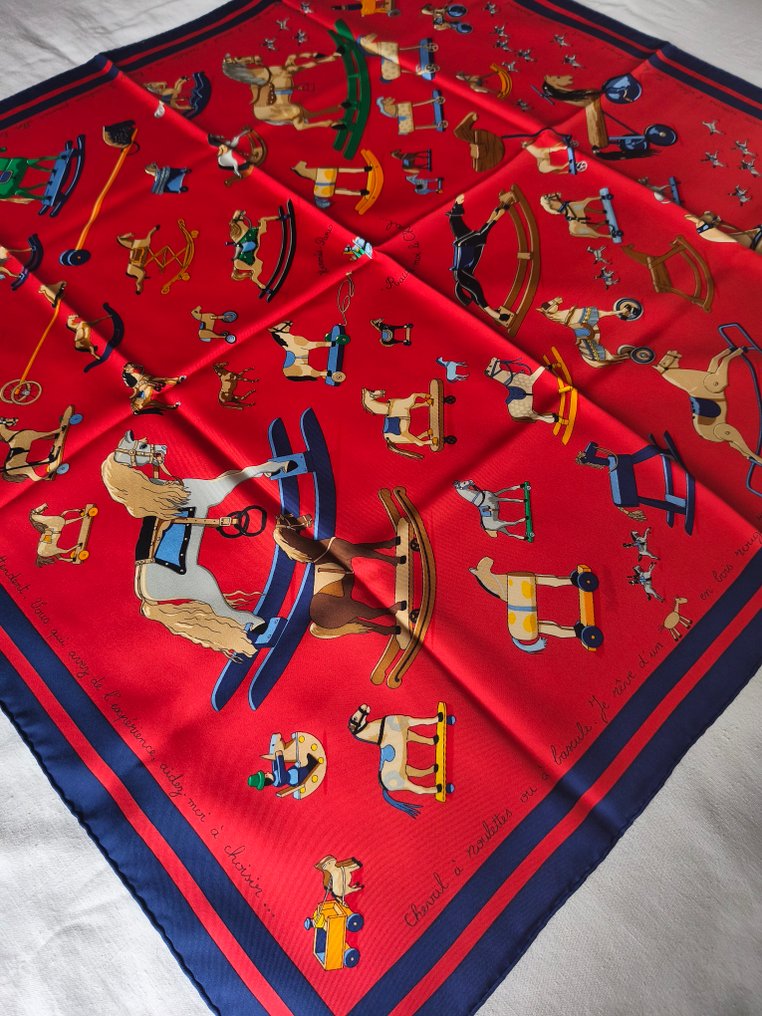Hermès - RACONTE MOI LE CHEVAL by Dimitri Rybaltchenko. Recherché - Könnyű selyem #4.3