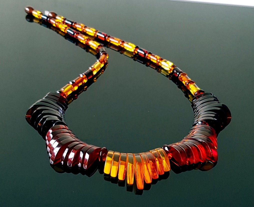 Amber 复古稀有天然波罗的海琥珀项链- 21 g #3.2