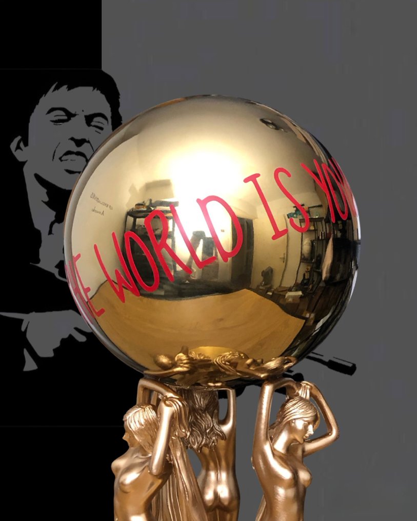 GF Exclusives - THE WORLD IS YOURS Sculpture Artwork By: GF Exclusives #3.2