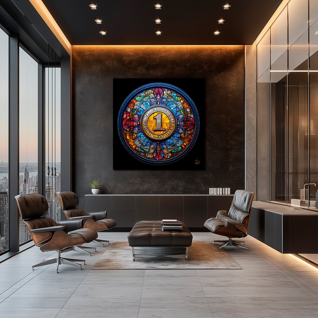 PLM-Art - Number One Vitraux Style XL #1.0