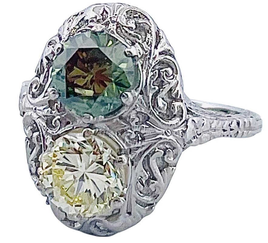 Gyűrű Platina - 2.01ct. tw. Gyémánt (Természetes) #1.0