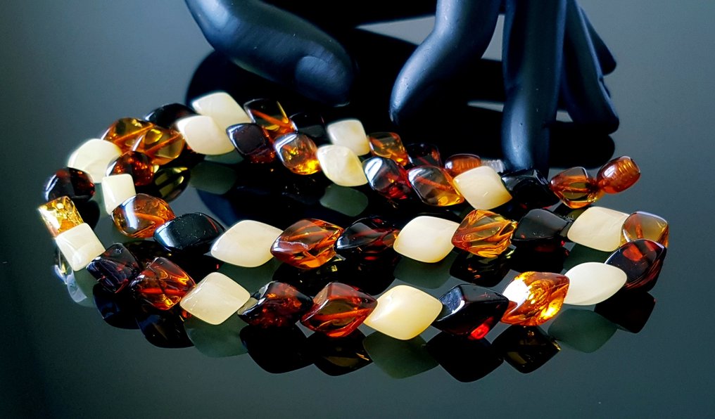 Κεχριμπάρι Vintage κολιέ από φυσικό Βαλτικό κεχριμπάρι.- 17 g #1.0