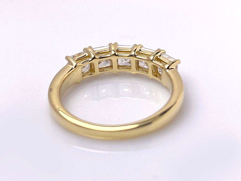 Bague - 14 carats Or jaune -  2.04ct. tw. Diamant (Cultivé en laboratoire) #4.3