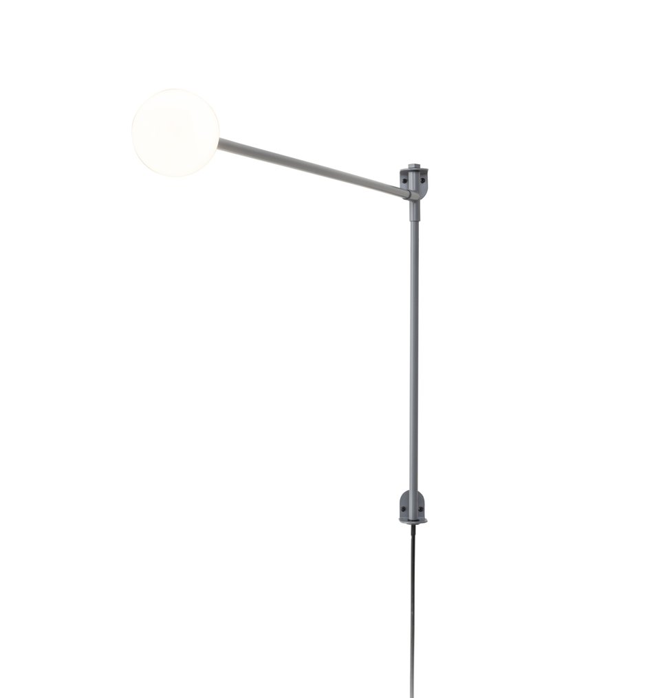 Nemo - Charlotte Perriand - Wandlamp - Mini Potence Pivotante - Staal - Grijs #1.0