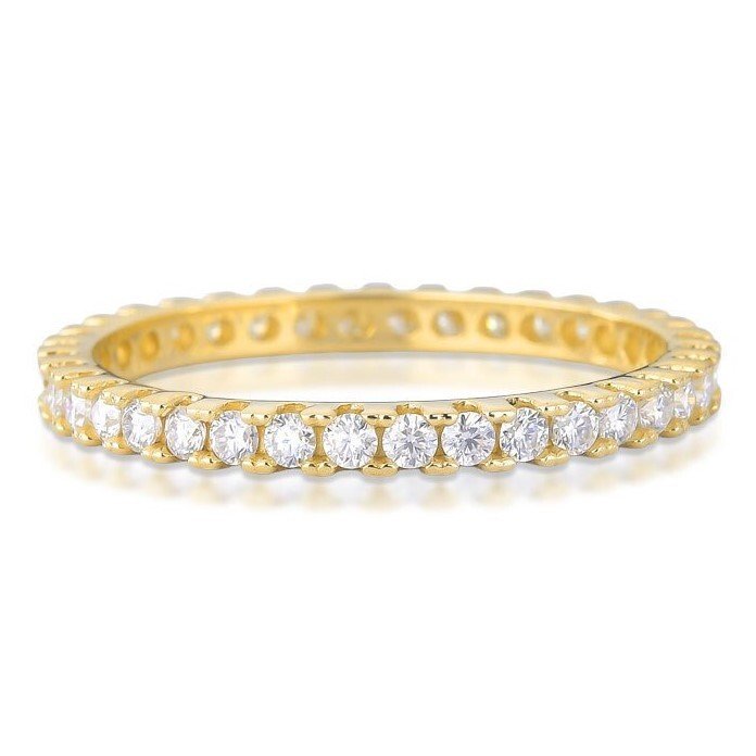 戒指 - 14K包金 黄金 -  0.45ct. tw. 钻石 (天然)  - 802773 #1.0