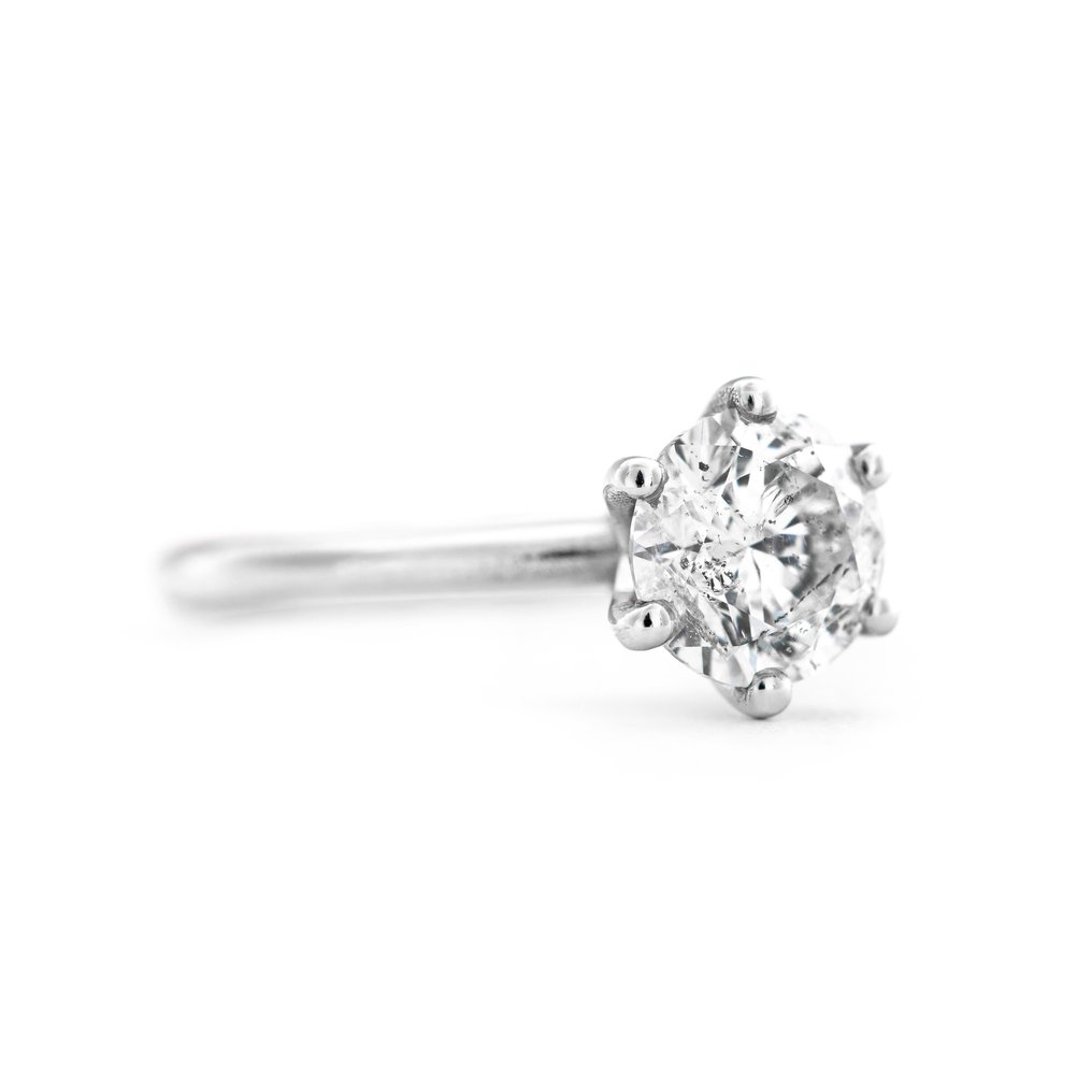 Δαχτυλίδι - 14 καράτια Λευκός χρυσός -  1.50ct. tw. Διαμάντι (Φυσικό) #4.3