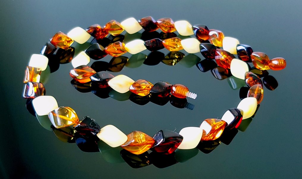 Κεχριμπάρι Vintage κολιέ από φυσικό Βαλτικό κεχριμπάρι.- 17 g #3.2