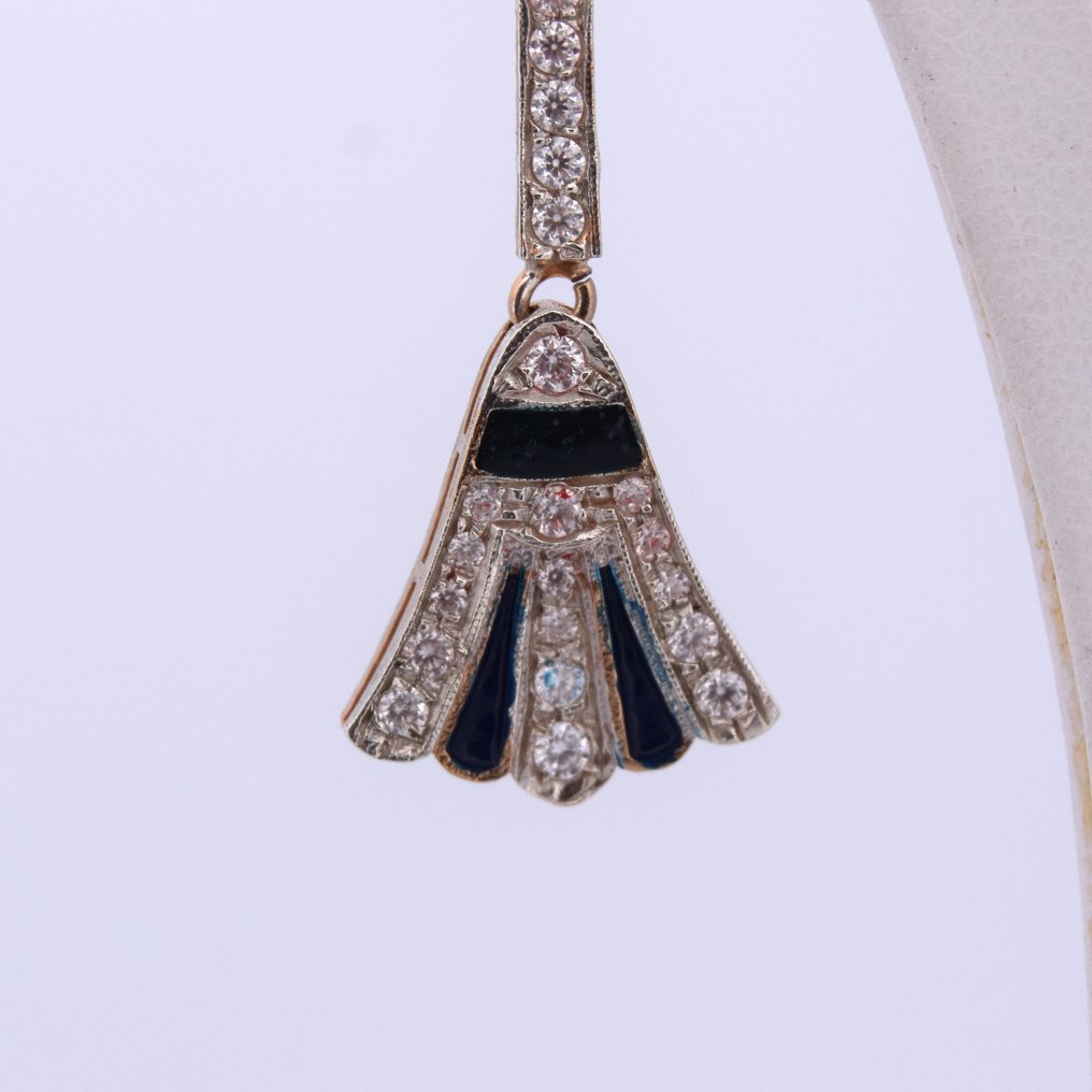 没有保留价 - 耳环 - 9 kt. 玫瑰金 -  1.00ct. tw. 钻石 (天然)  #3.2